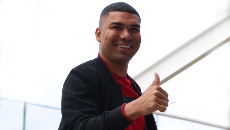 Casemiro se reportó gordo con el Manchester United