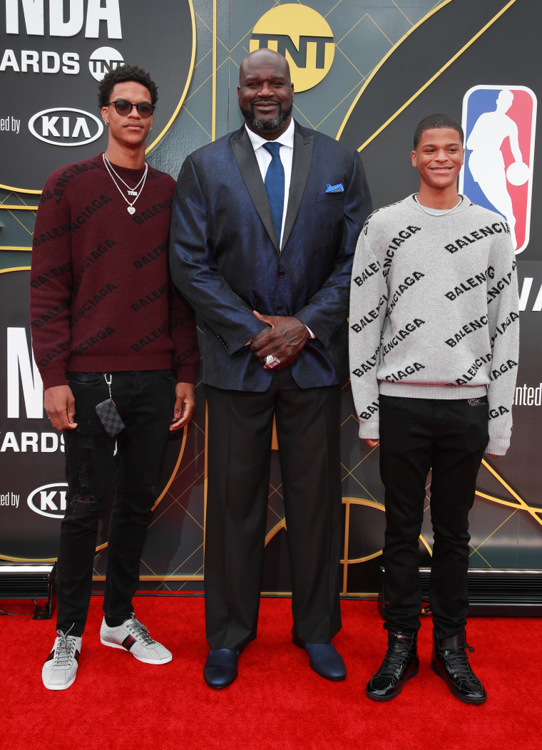 Shareef O'Neal, Shaquille O'Neal, and Shaqir O’Neal.