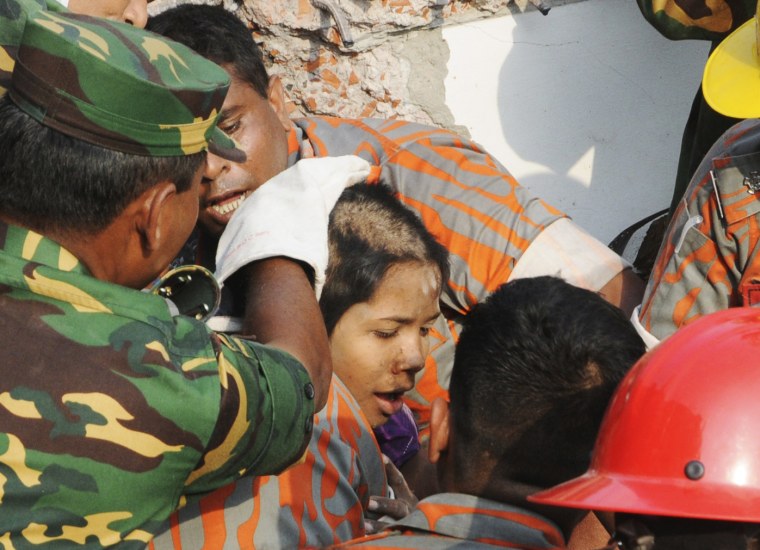 Miracle Rescue As Woman Is Pulled Alive From Bangladesh Rubble After Days