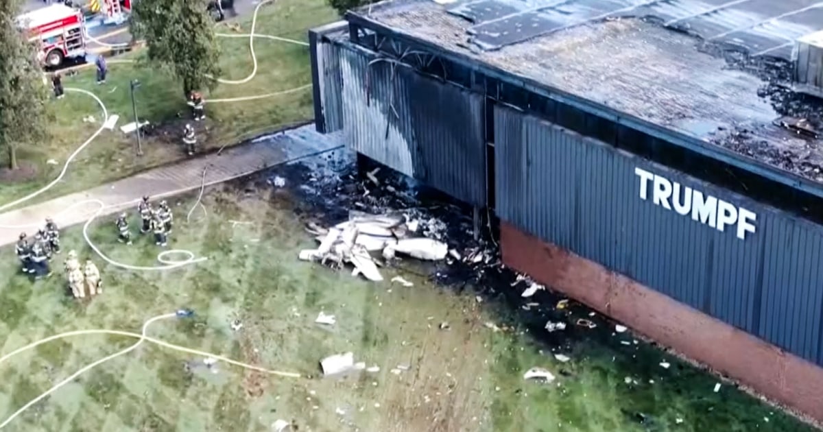 4 dead after jet crashes into Connecticut building