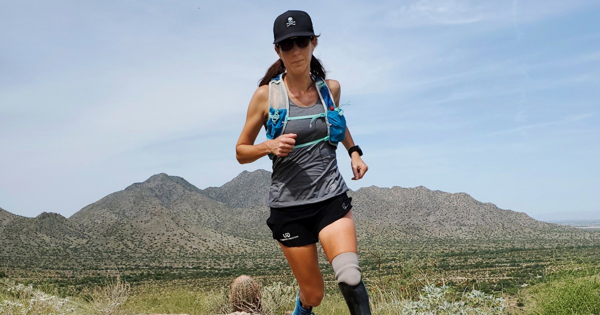 Arizona woman who lost leg to cancer nears world record of running 102 marathons in 102 days
