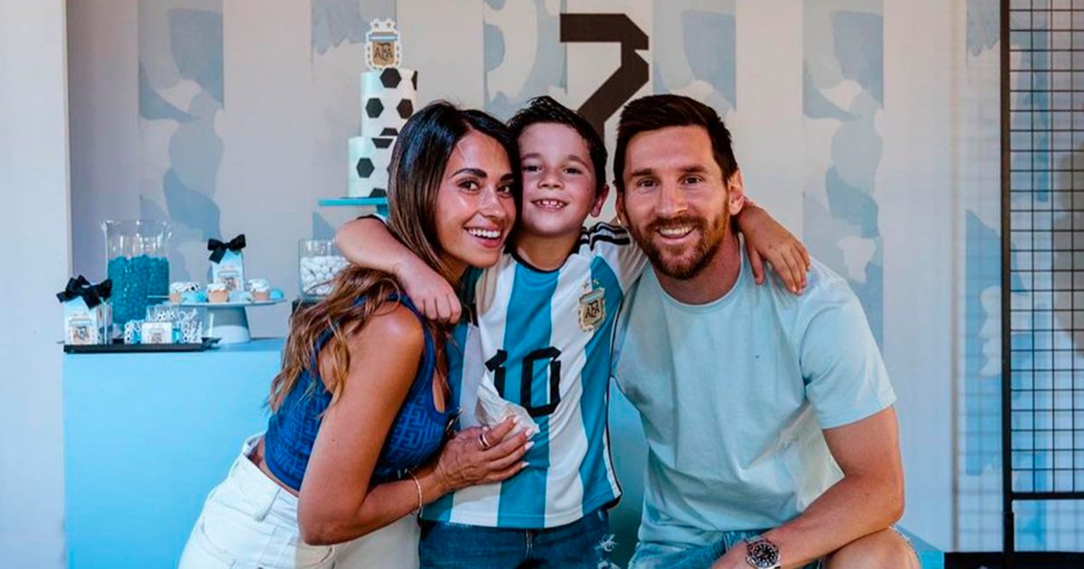 Leo Messi celebró el cumpleaños 7 de su hijo Mateo con fiesta temática