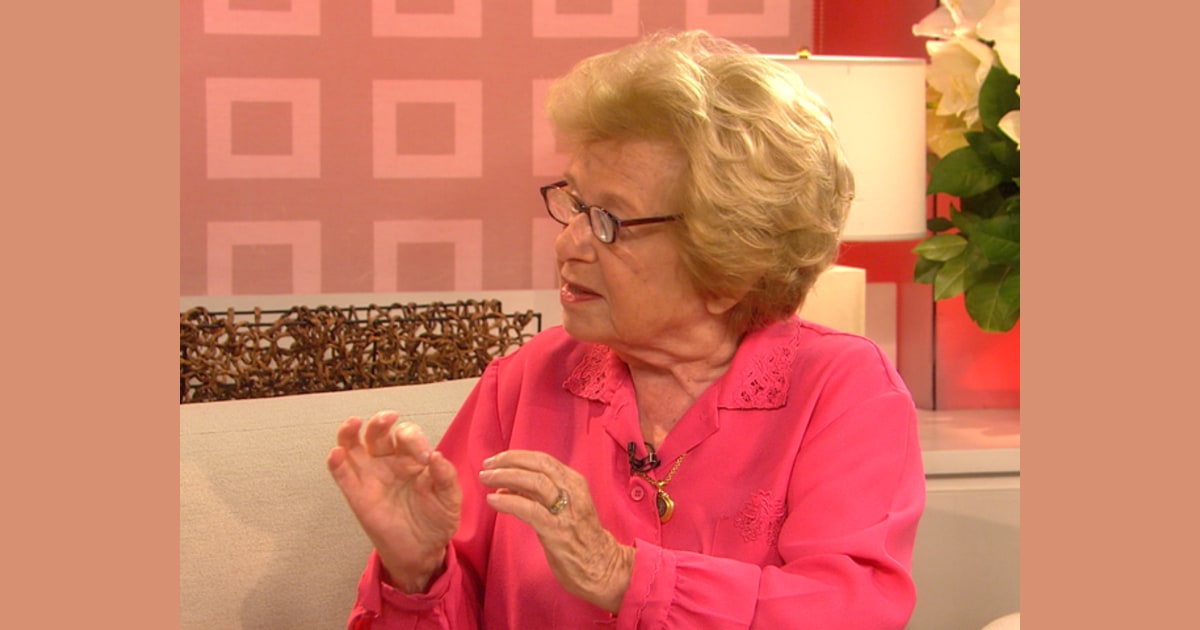 At Dr Ruth Still Dishing Out Sex Advice