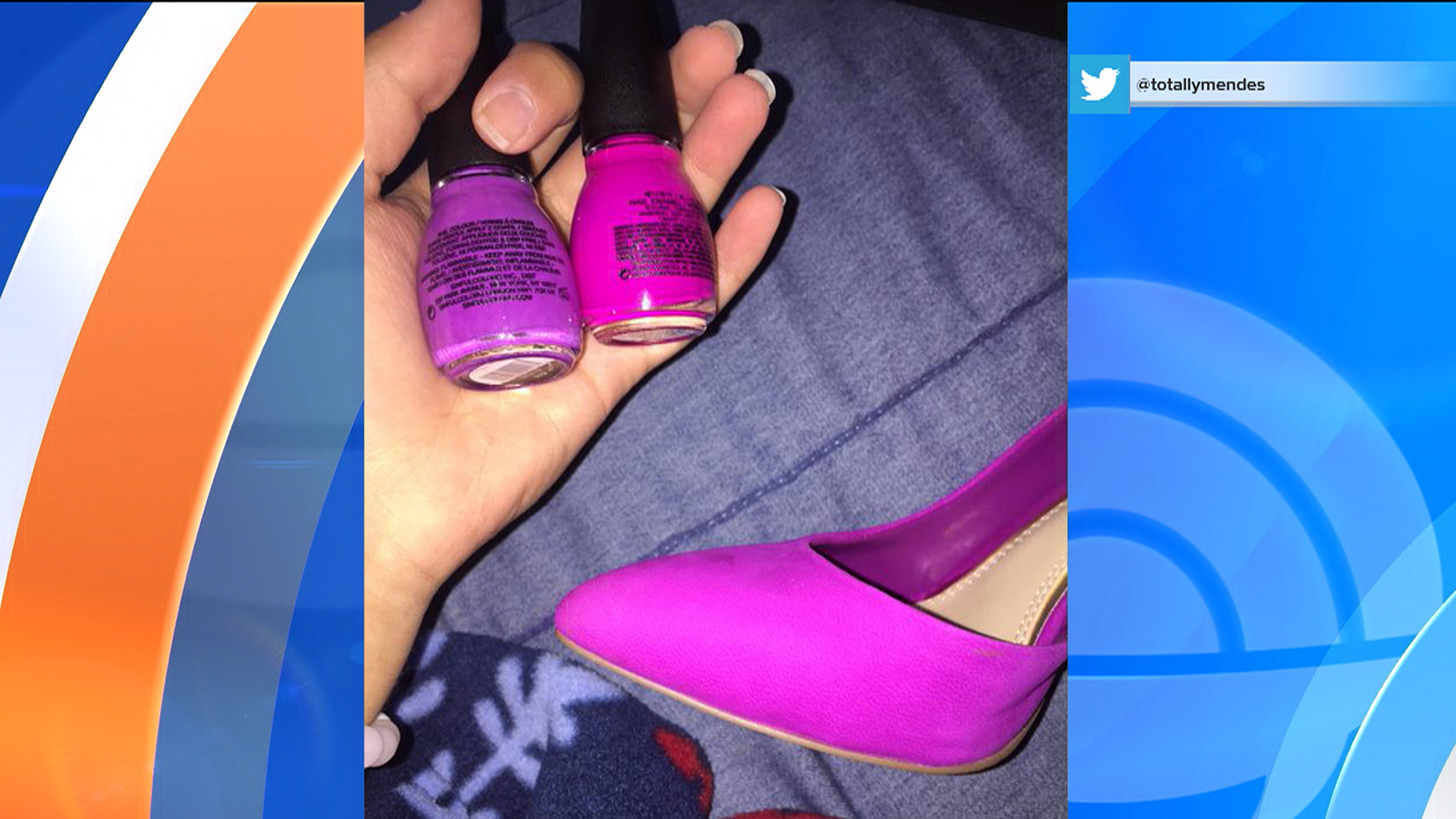 Shoes and hot sale nail polish