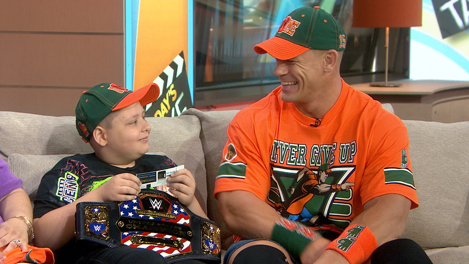 John Cena surprises and inspires boy battling leukemia.