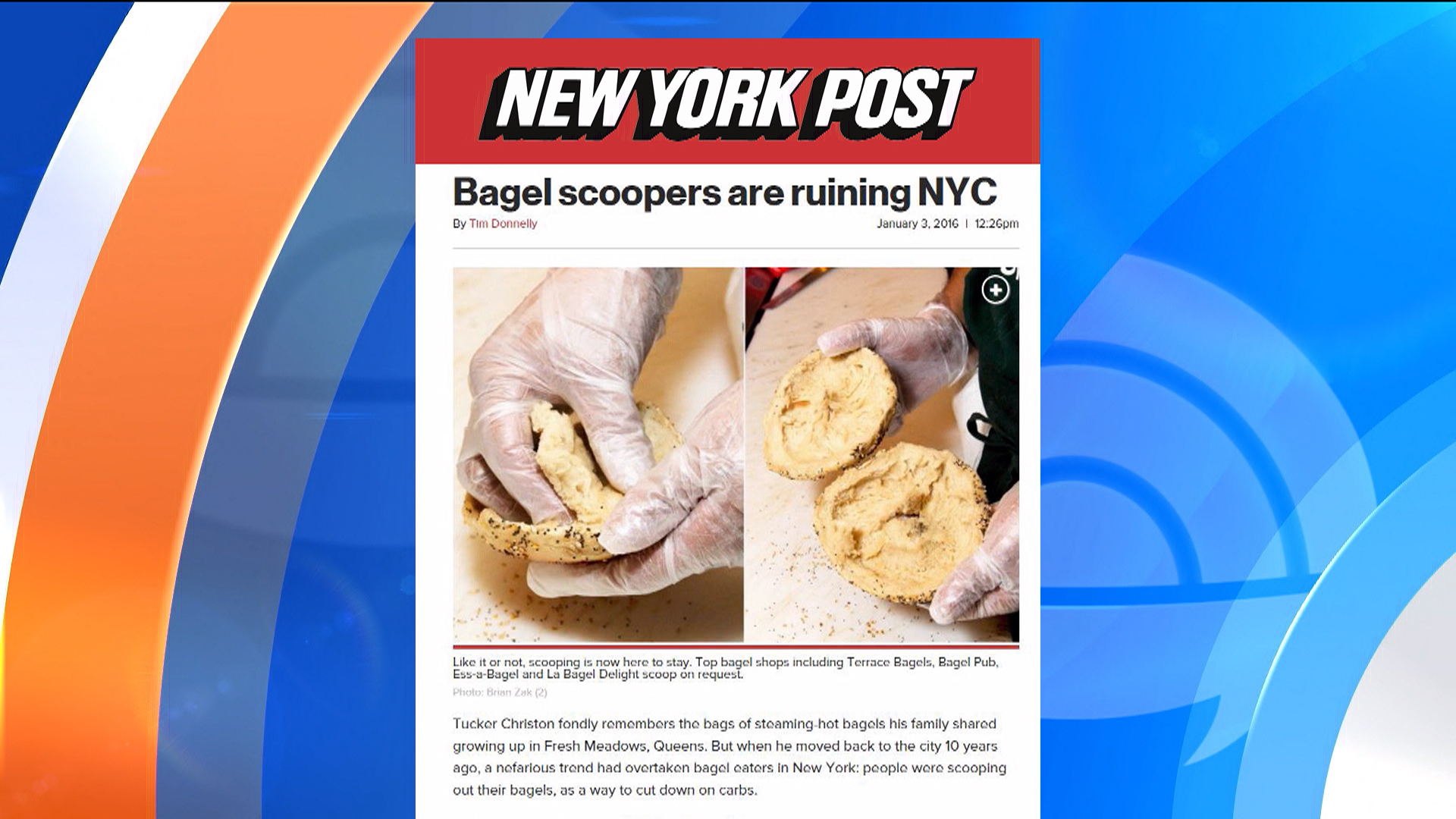 What Is a Scooped Bagel? For Starters, Controversial