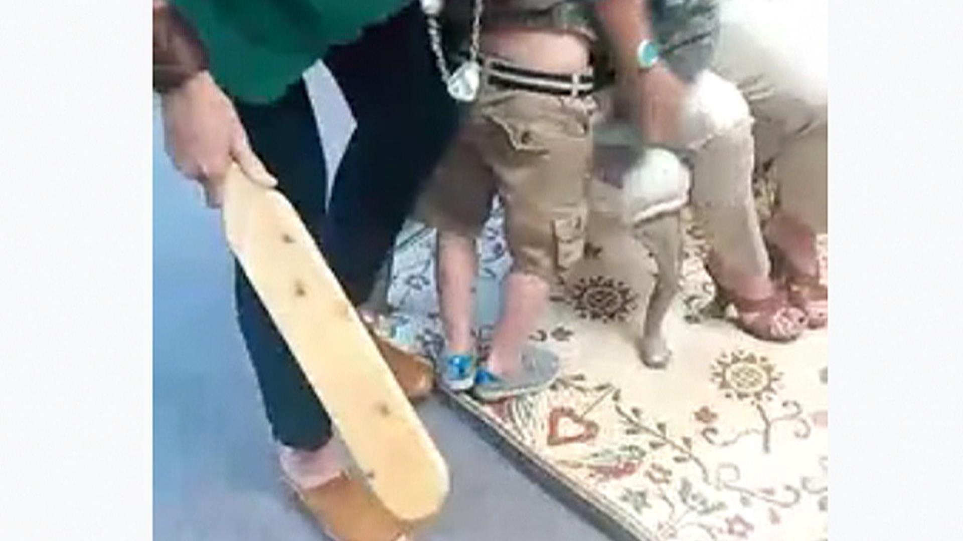 Video of Child's Paddling Sparks Outrage Online.