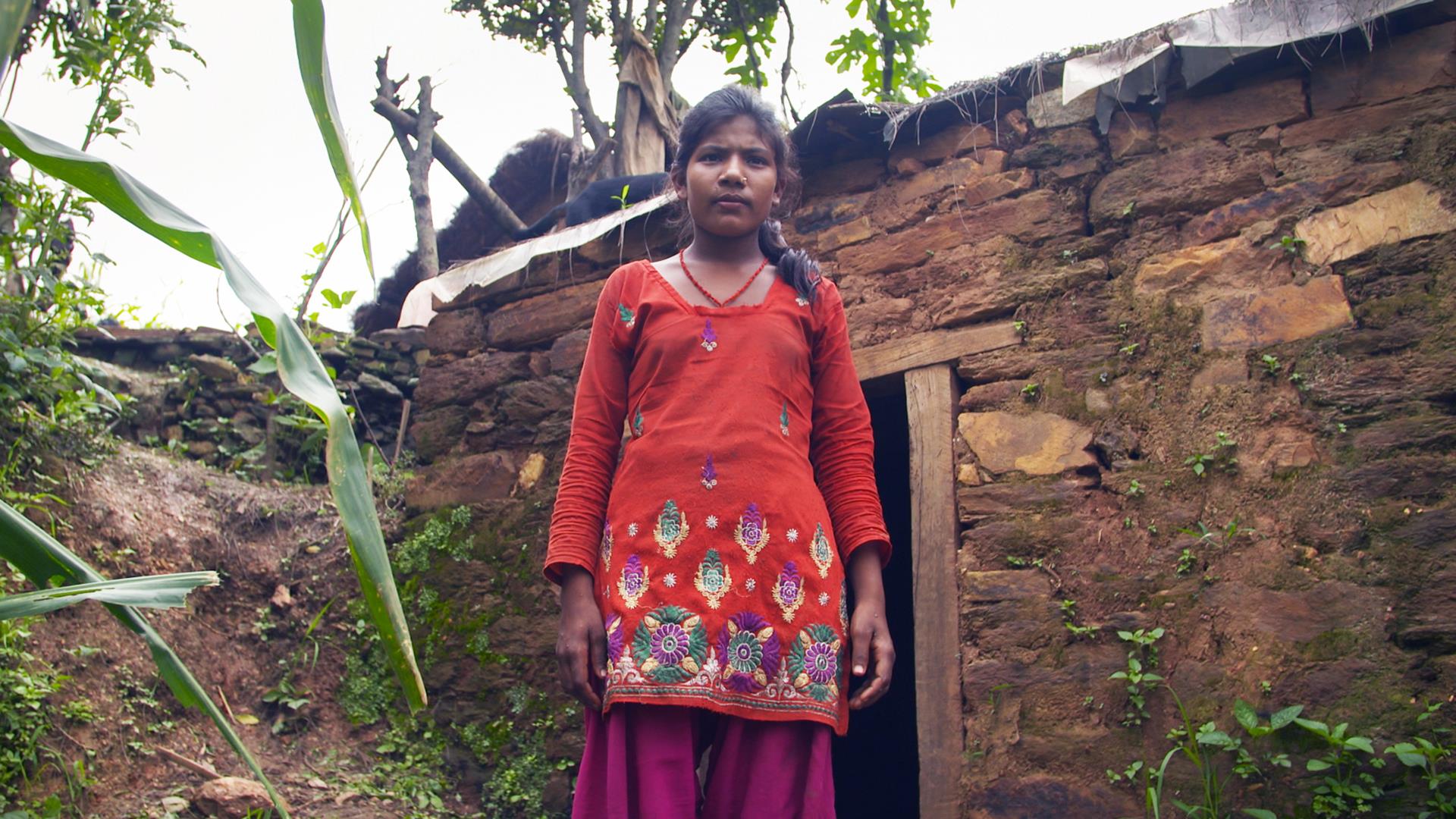 Правило чхаупади. Чхаупади. Vivica Nepal. Secluded woman.