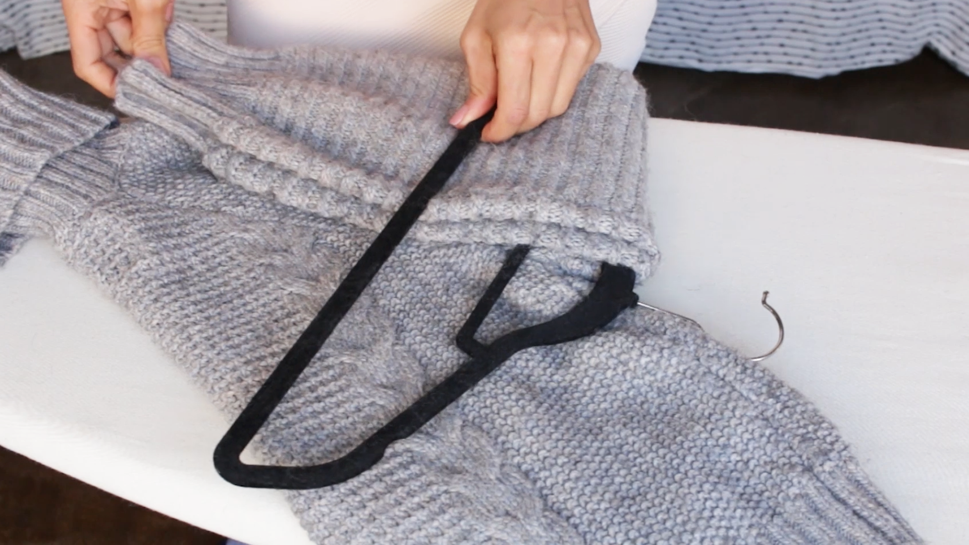 How to Hang Sweaters Without Stretching the Shoulders