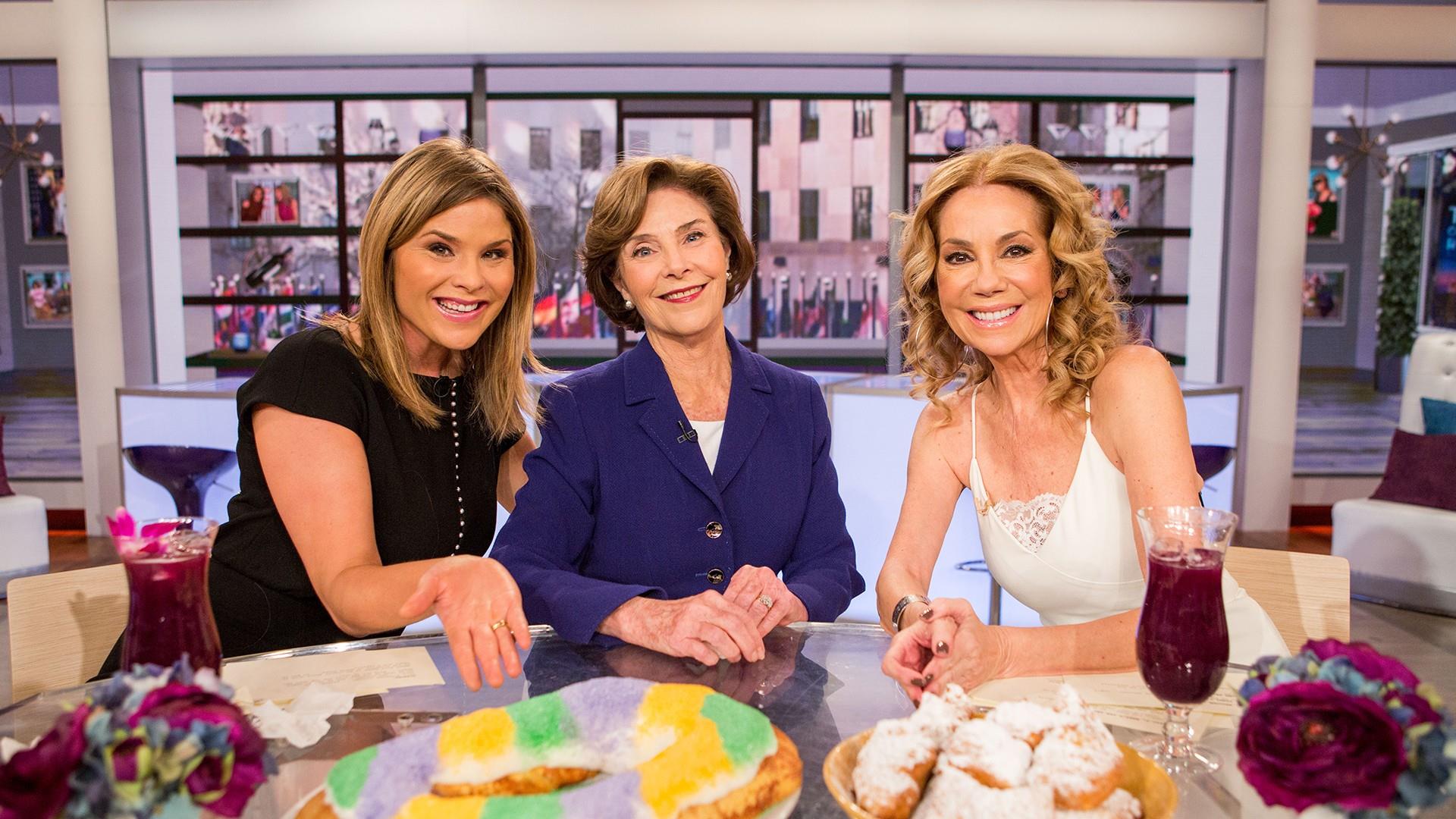 Laura Bush visits daughter Jenna and Kathie Lee on TODAY.