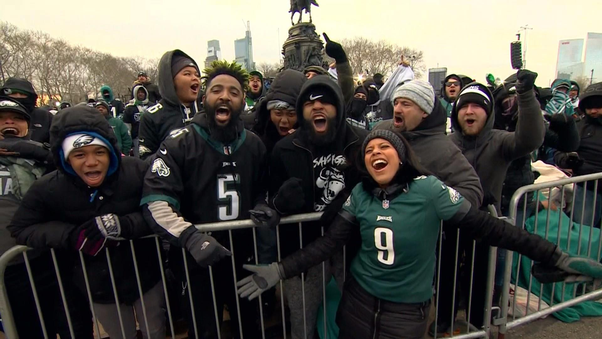 Eagles fans flock to Philadelphia streets for Super Bowl parade