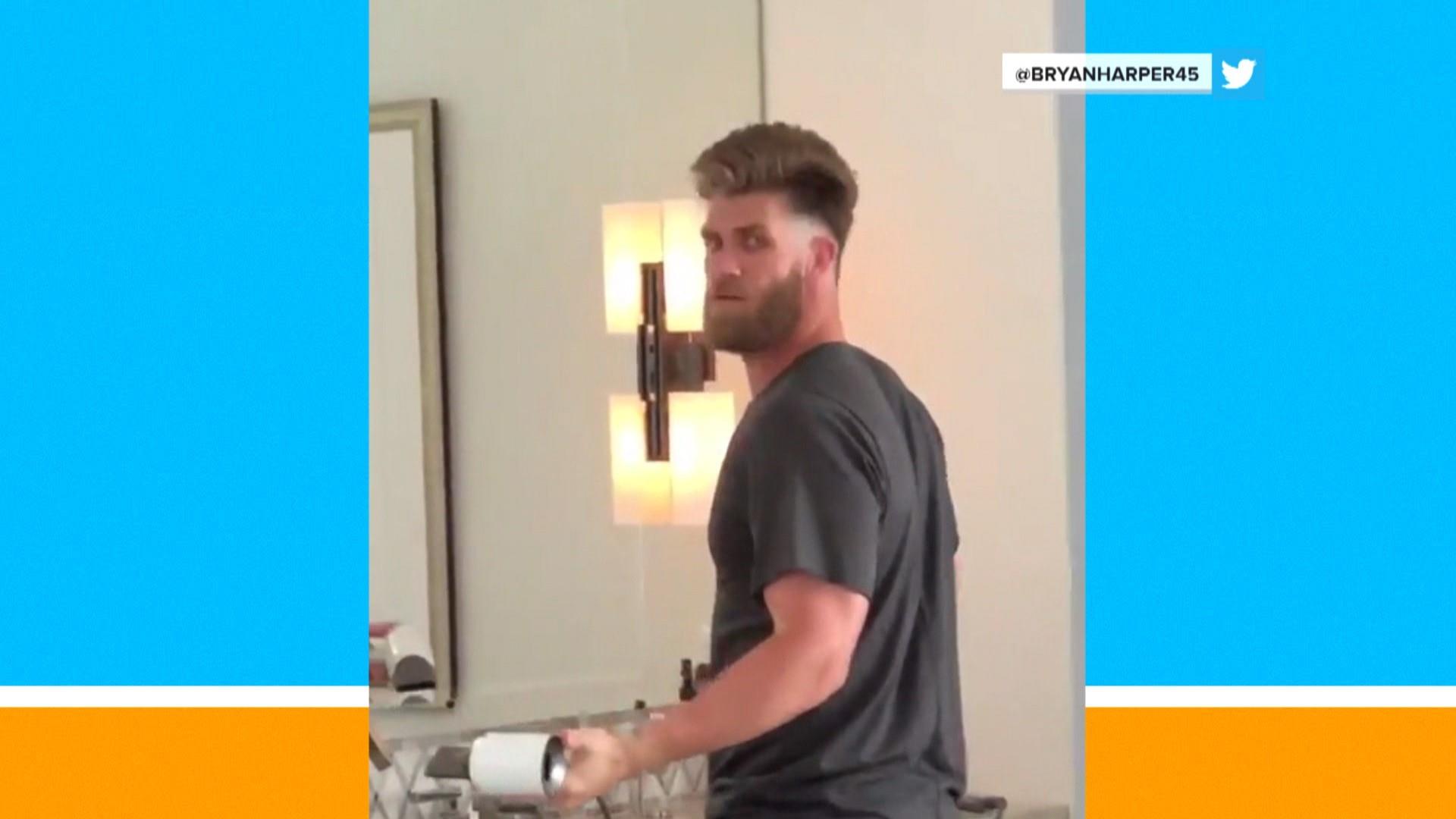 Did an Embarrassing Video Reveal Bryce Harper's Hair Secrets? Nah, It Was  All an Ad