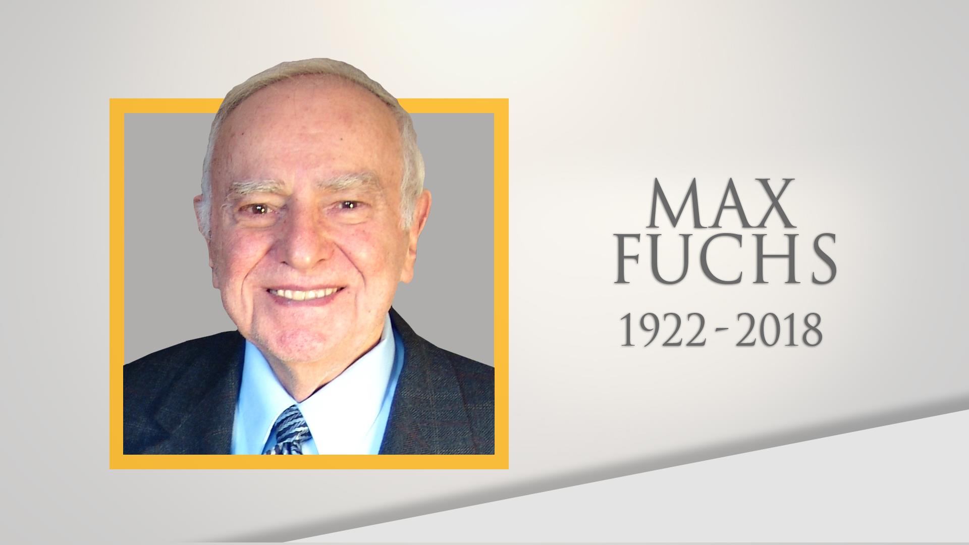 Life well lived: Max Fuchs, part of a Jewish ceremony in Hitlers Germany,  dies at 96