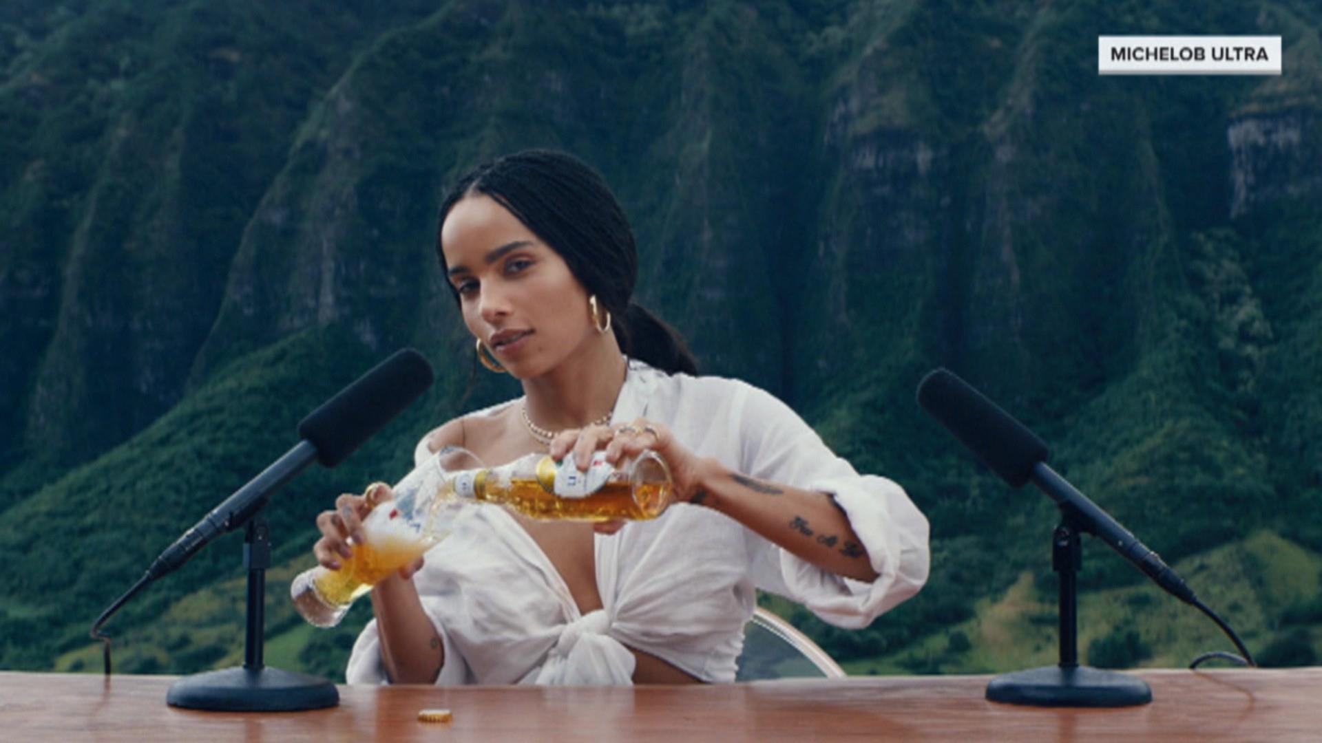 See Zoe Kravitz in Michelob Ultra ASMR Super Bowl ad