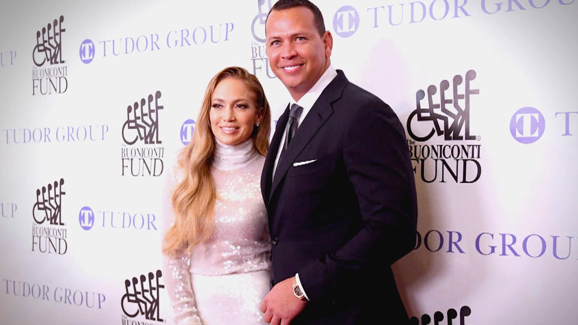 FILE) Jennifer Lopez and Alex Rodriguez engaged. Music icon Jennifer Lopez  and retired baseball star Alex Rodriguez are engaged after two years of  dating. The two celebs, who often document their relationship