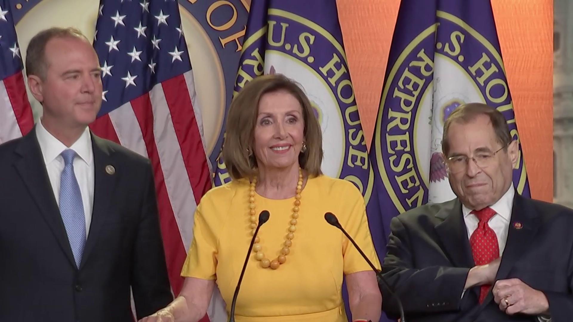 Watch full response from Democratic leadership to Mueller hearing