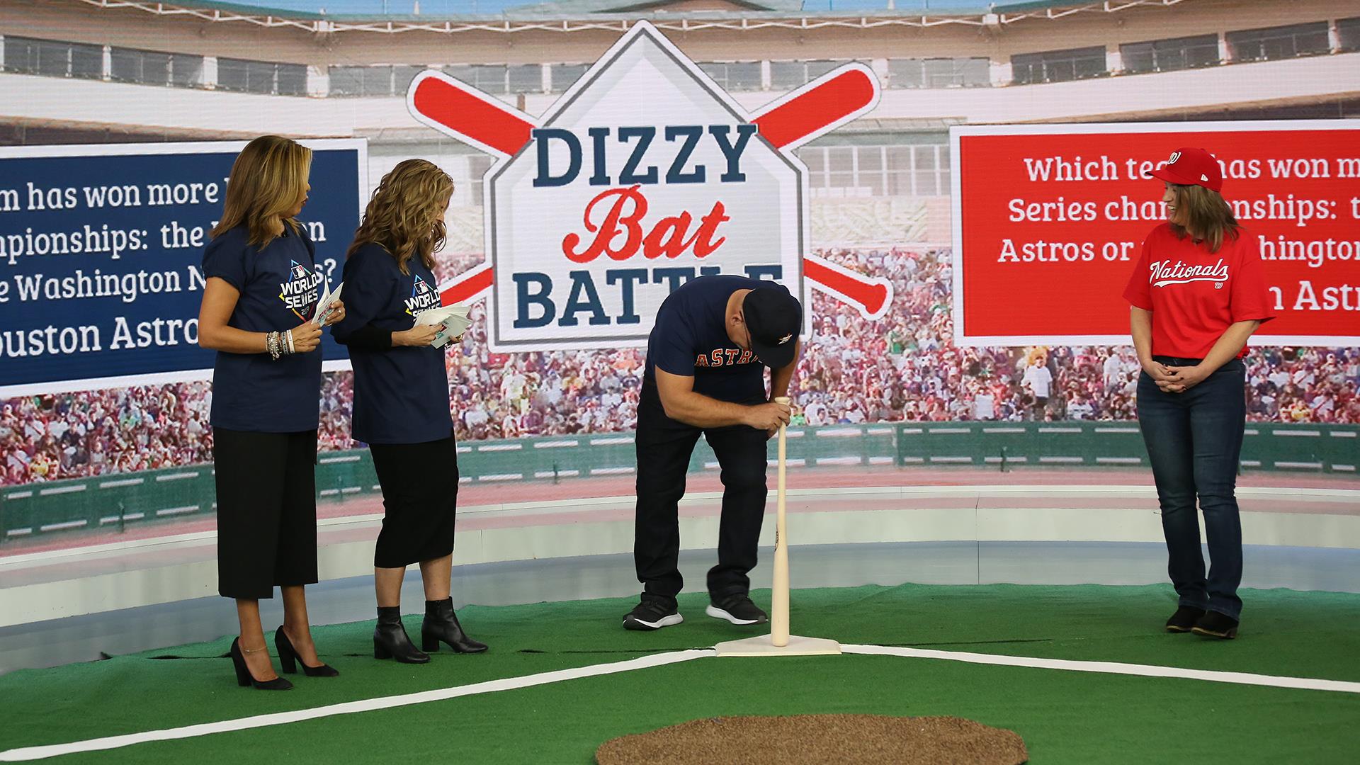 Watch TODAY fans compete in dizzy bat battle