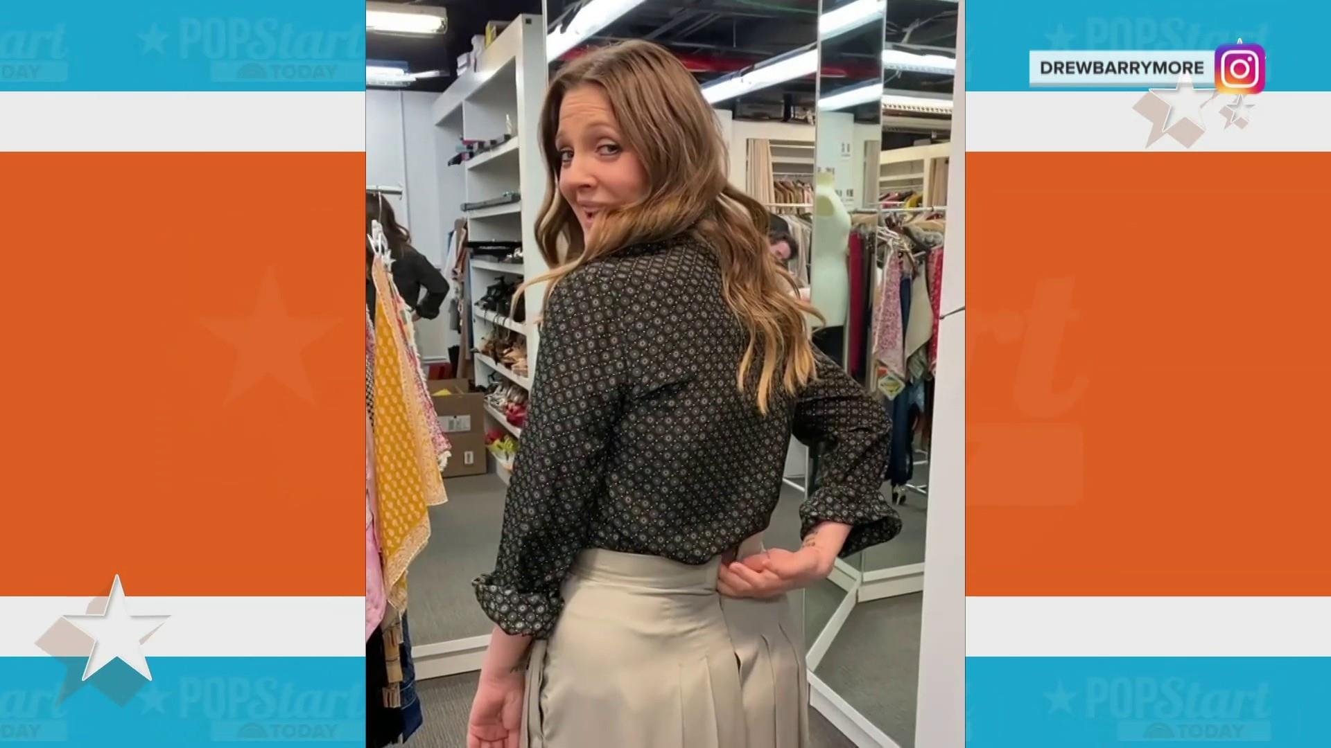 Drew Barrymore shares secret solution for tight-fitting clothes