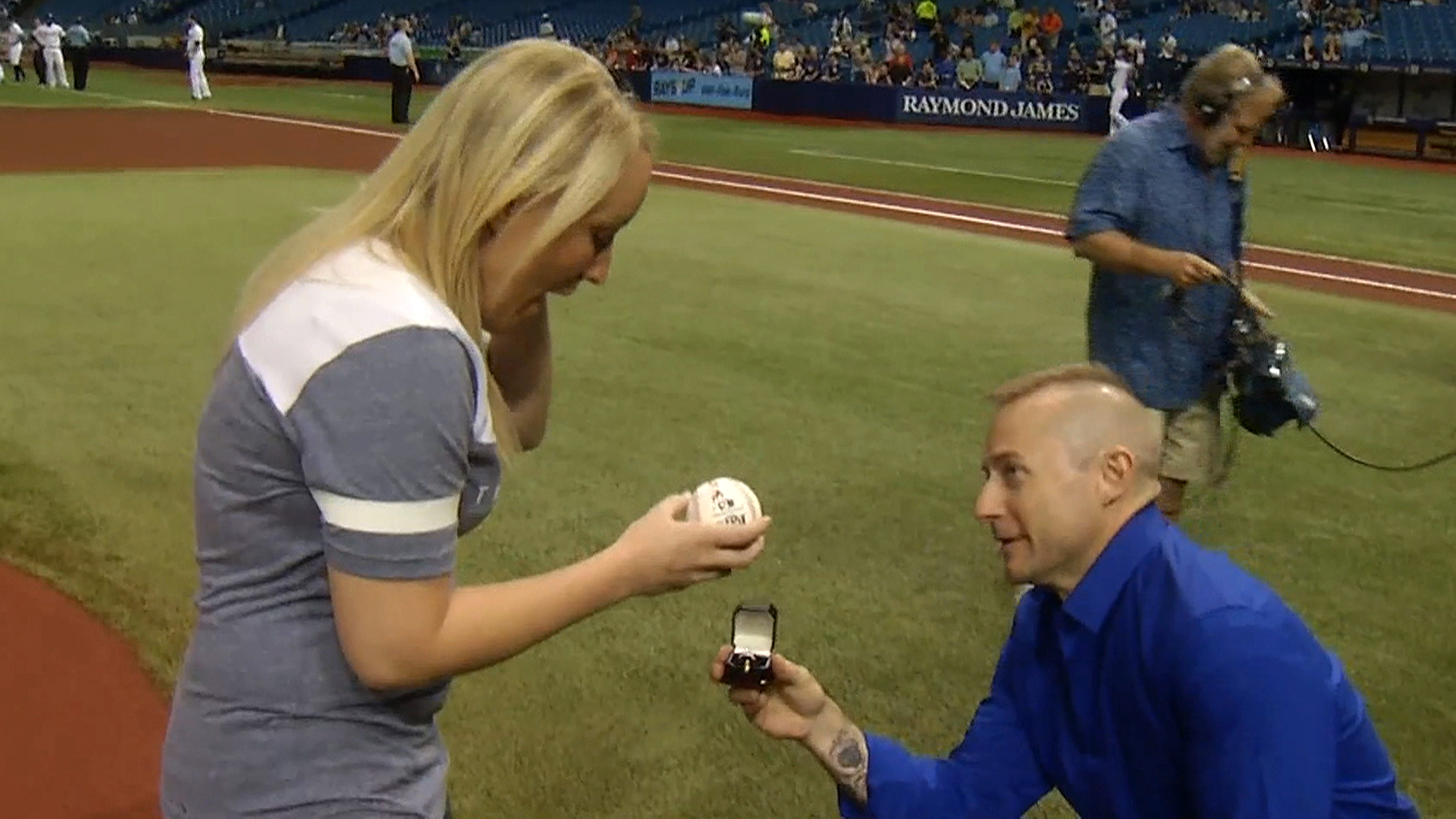 Handjob At Baseball Game