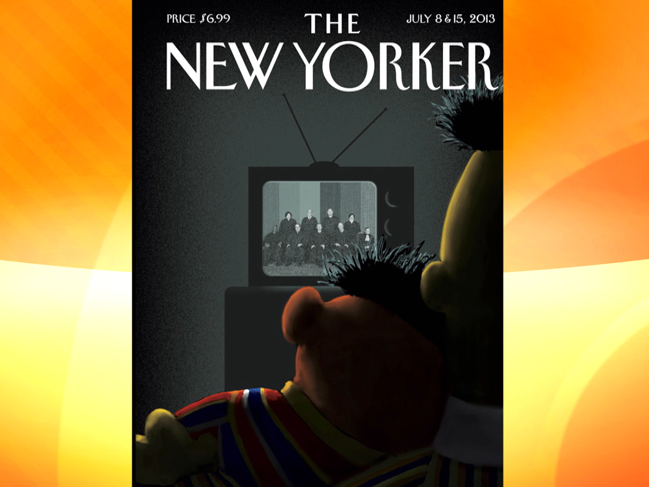 the new yorker cover bert and ernie