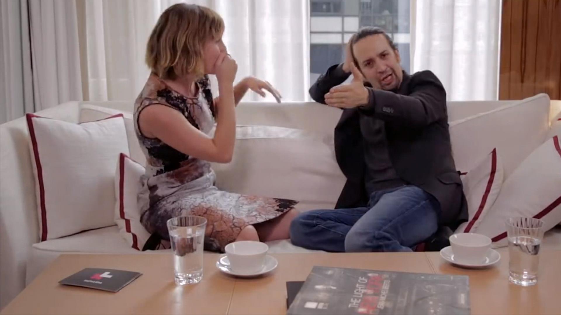 Watch Emma Watson beatbox for Lin-Manuel Miranda (like a pro)