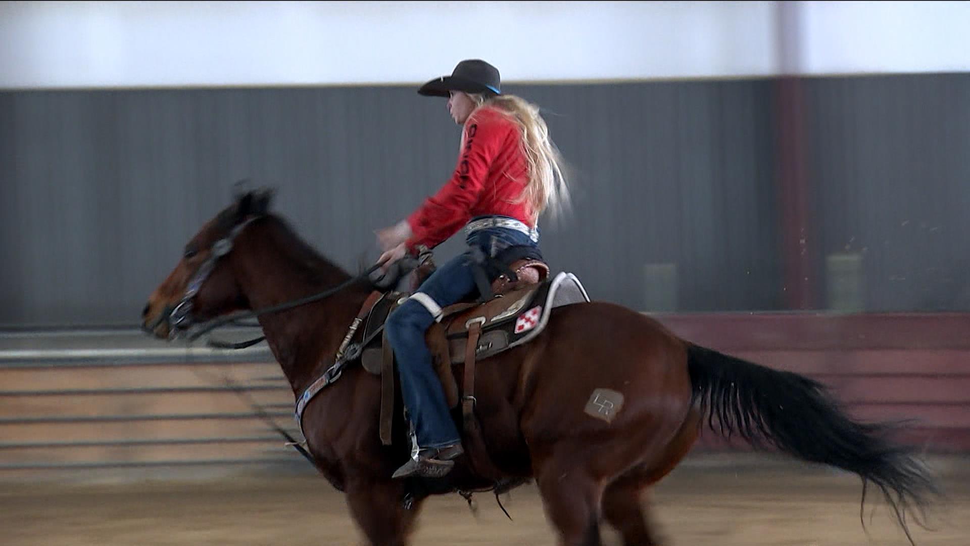 After an accident left her paralyzed, this rodeo champion is back in the sa...