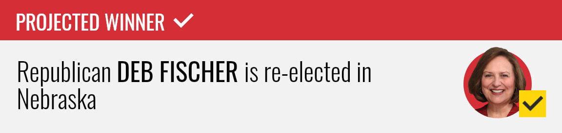 Republican Deb Fischer wins re-election to the U.S. Senate in Nebraska, NBC News projects