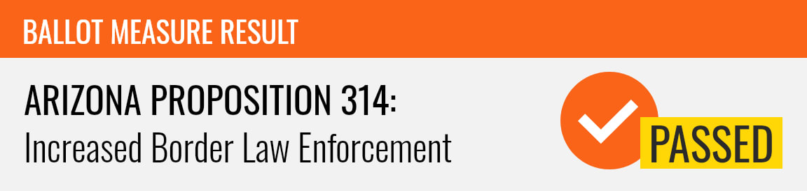 Arizona I6~Proposition 314: Increased Border Law Enforcement