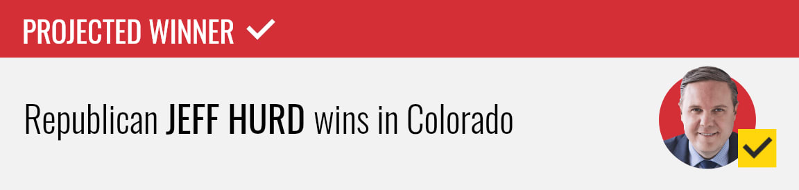 Republican Jeff Hurd wins U.S. House seat in Colorado's 3rd congressional district, NBC News projects