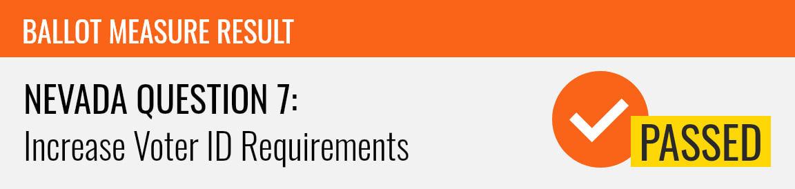 Nevada I3~Question 7: Increase Voter ID Requirements