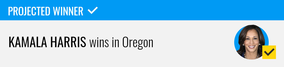 Kamala Harris wins in Oregon, NBC News projects