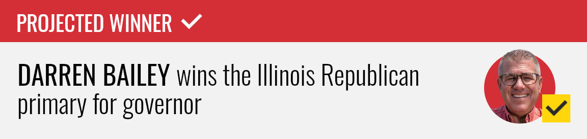 Darren Bailey wins the Republican primary for Illinois governor, NBC News projects
