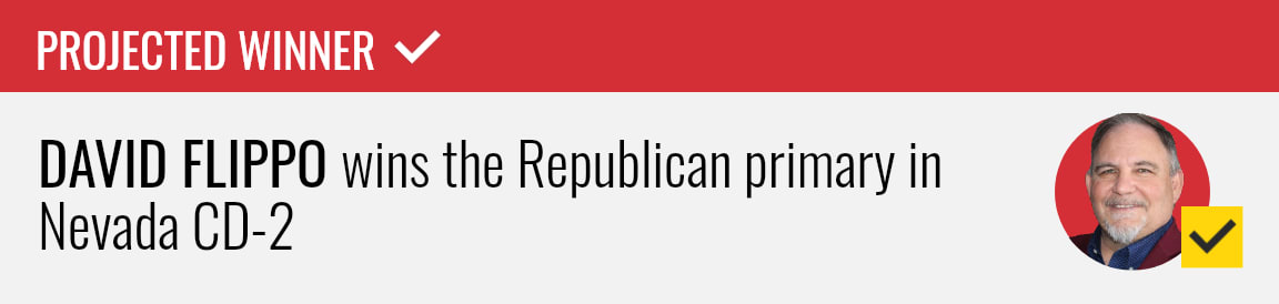 David Flippo wins the Republican primary for Nevada's 2nd Congressional District, NBC News projects