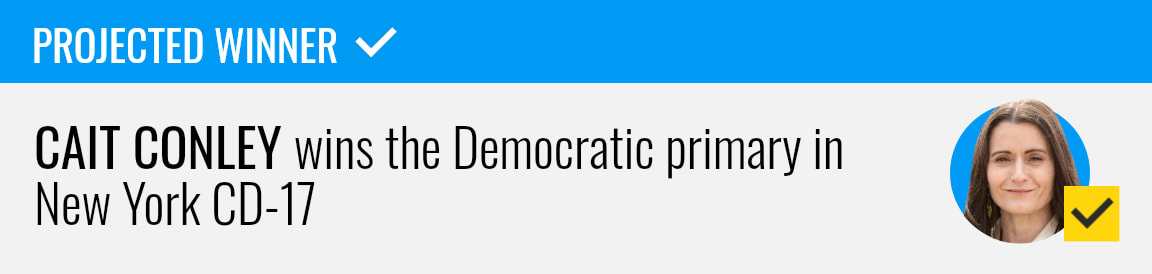 Cait Conley wins the Democratic primary for New York's 17th Congressional District, NBC News projects