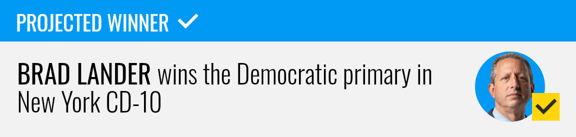 Brad Lander wins the Democratic primary for New York's 10th Congressional District, NBC News projects