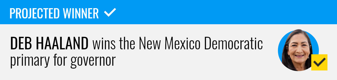 Deb Haaland wins the Democratic primary for New Mexico governor, NBC News projects