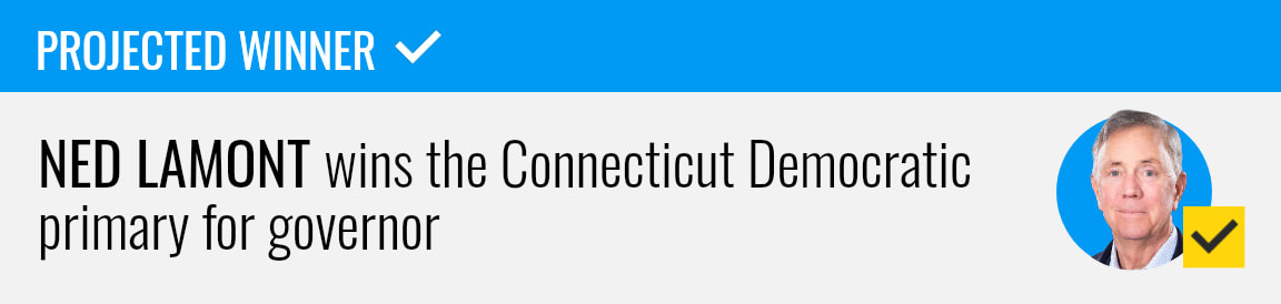 Incumbent Ned Lamont wins the Democratic primary for Connecticut governor, NBC News projects