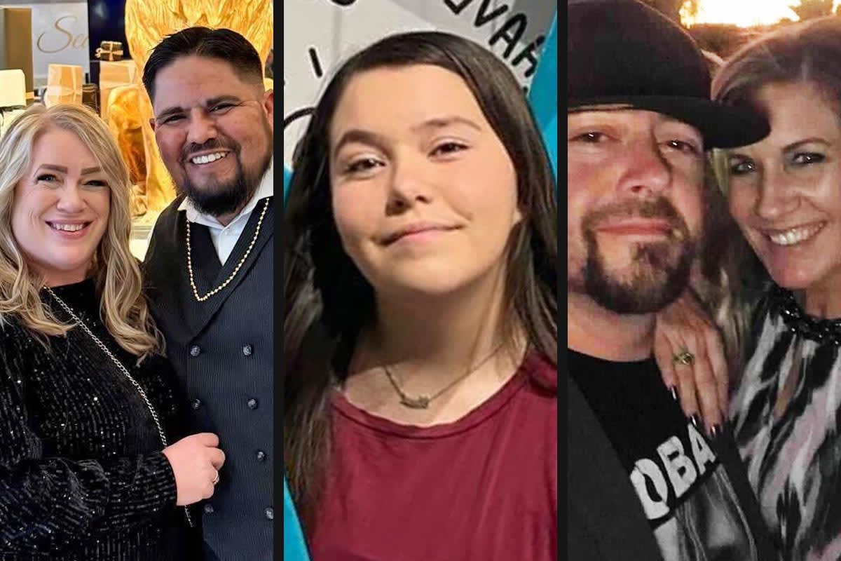 Tasha and Joel Ramos, Kyndall Ramos, Cody and Shellie Crossland.