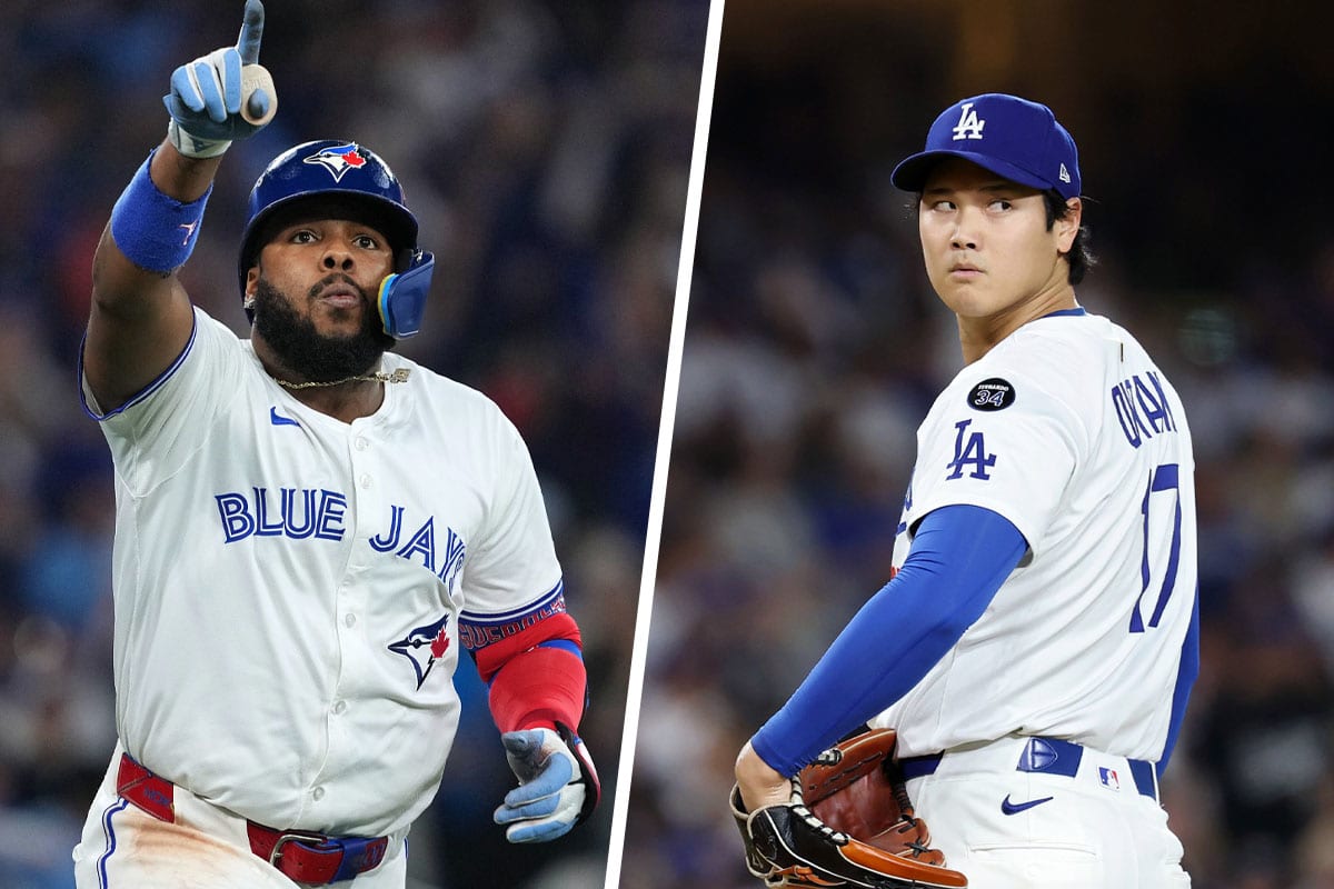 Vladimir Guerrero Jr. of the Toronto Blue Jays and Shohei Ohtani of the Los Angeles Dodgers.