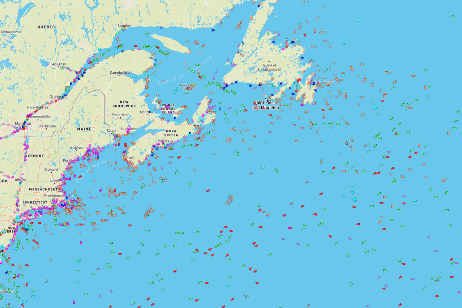 Atlantic Marine Traffic