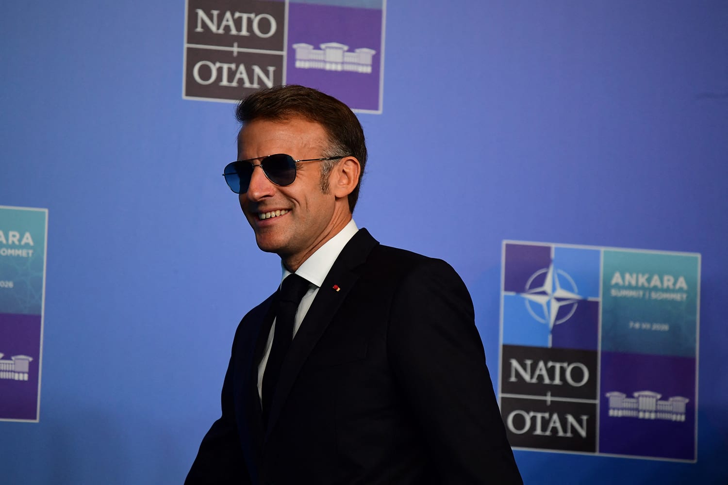 French president Macron at NATO