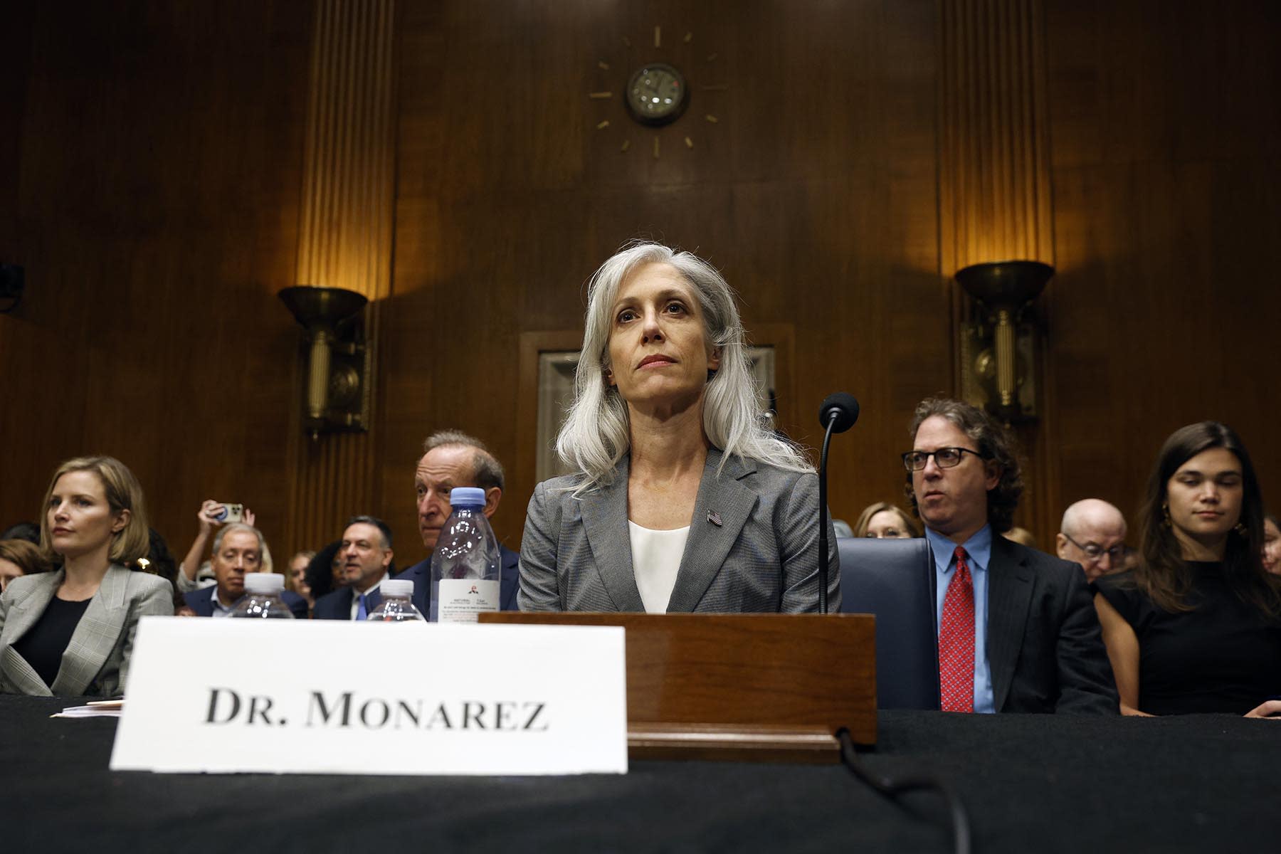 Former Director of the Centers for Disease Control (CDC) Susan Monarez arrives to testify before the Senate Committee on Health, Education, Labor, and Pensions in the Dirksen Senate Office Building on September 17, 2025.