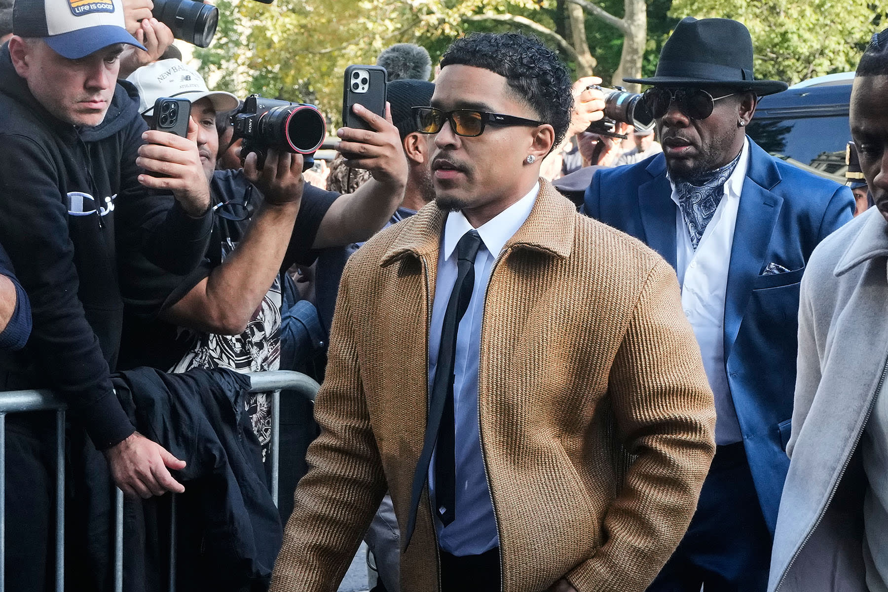 Justin Combs, Sean "Diddy" Combs' son, arrives at Federal Court, in New York, Friday, Oct. 3, 2025.