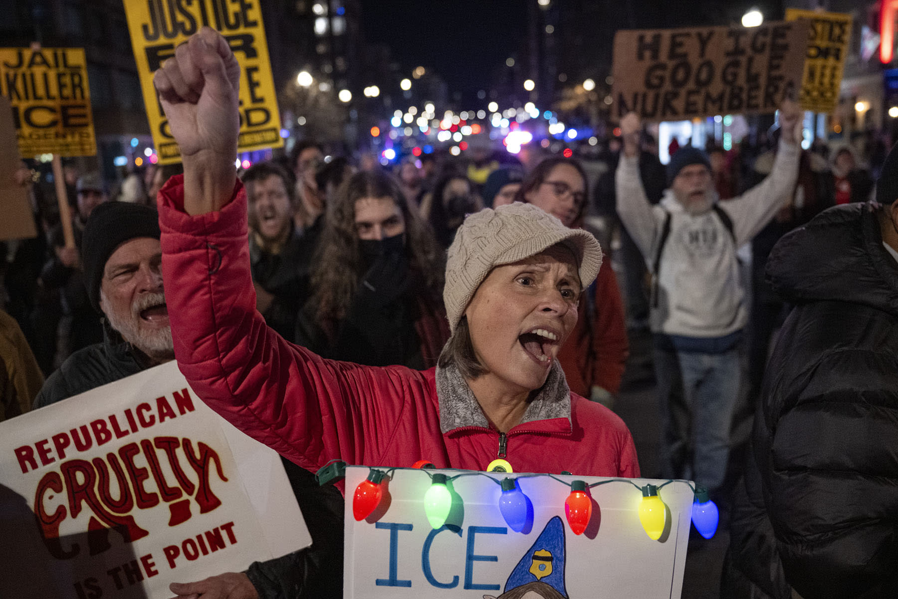 Protest in Washington DC against ICE following fatal shooting in Minneapolis