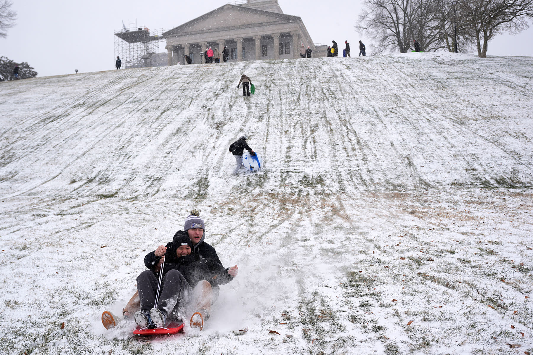 Sledders in Nashville