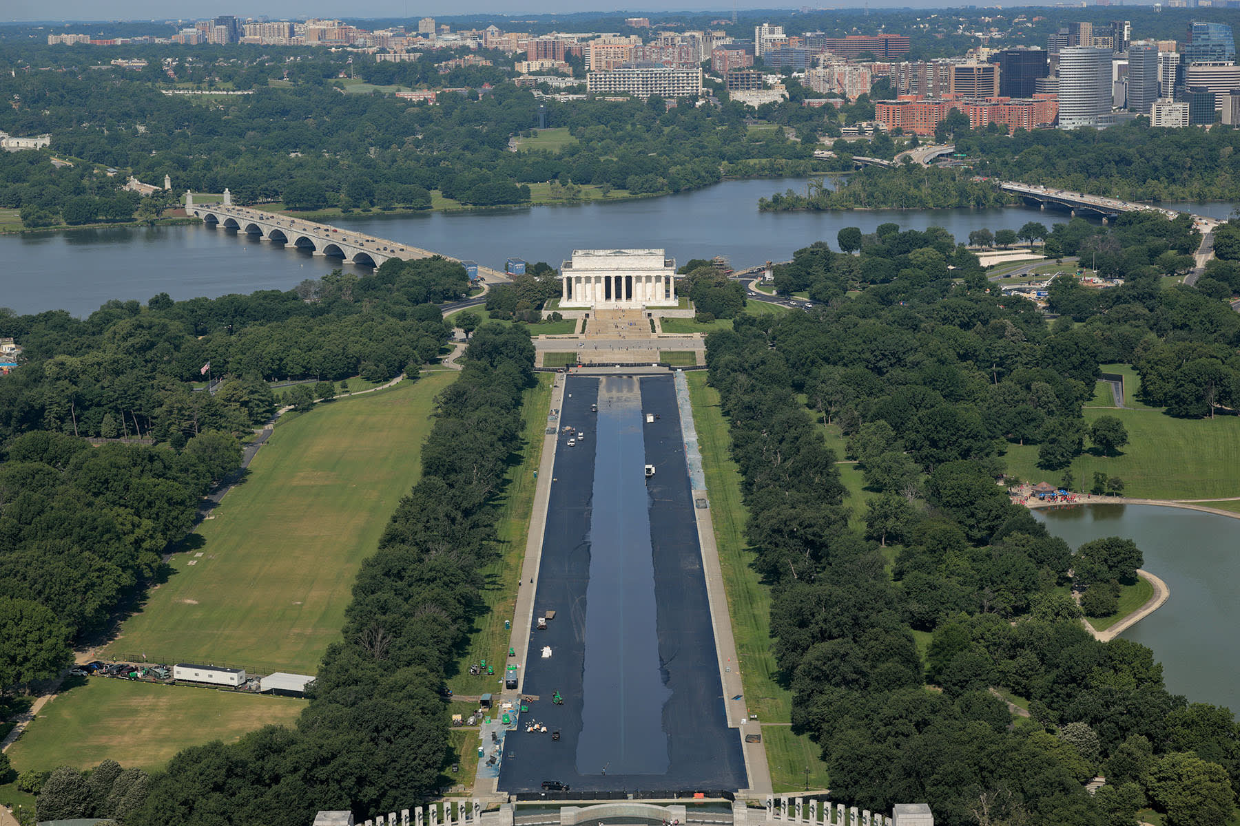 Construction Continues Around D.C. As The Nation's Capital Prepares For America's 250th Events
