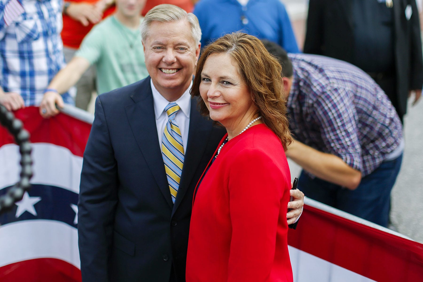 at the announcement of his presidential campaign in 2015.