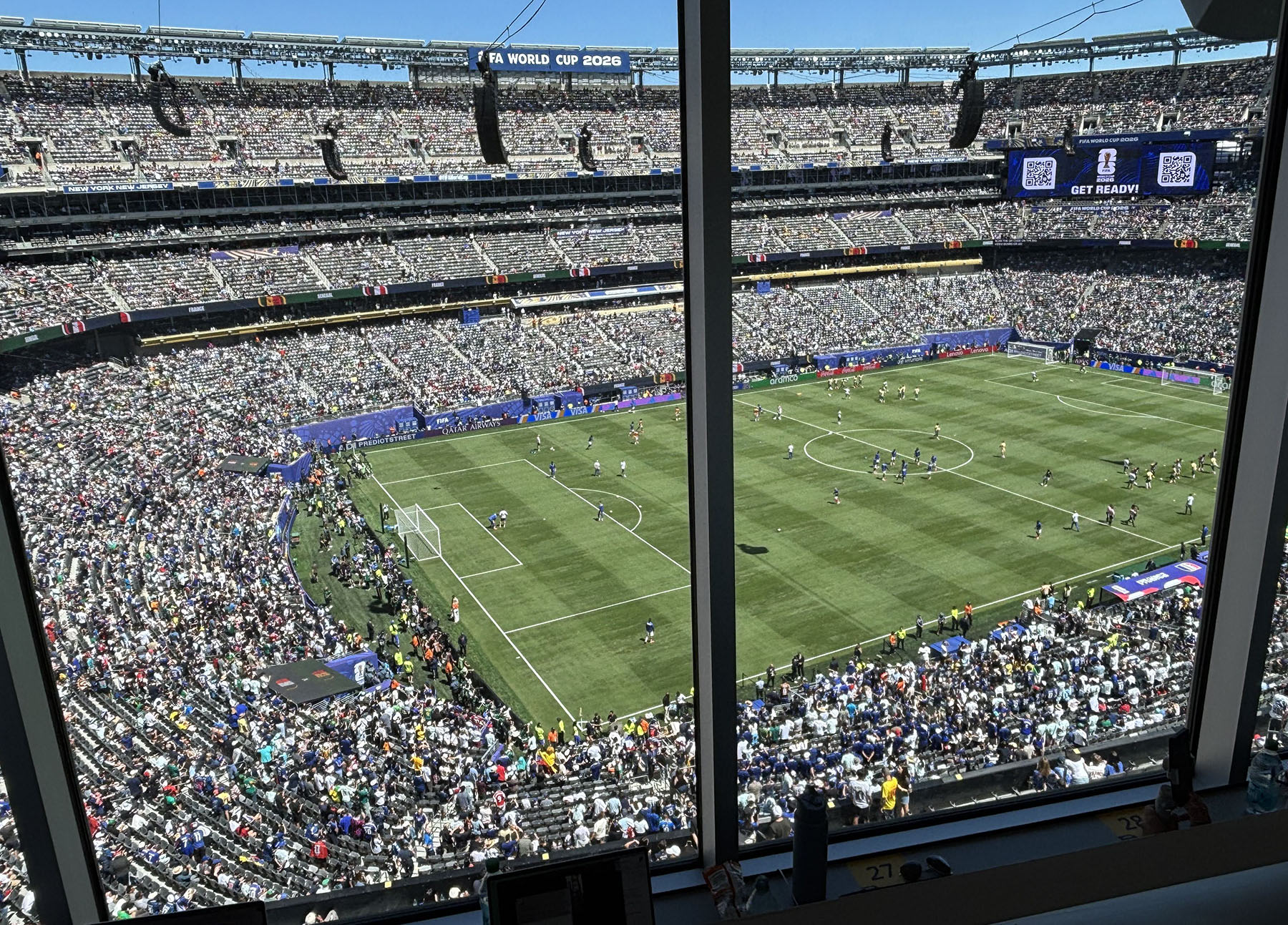 View from the press box
