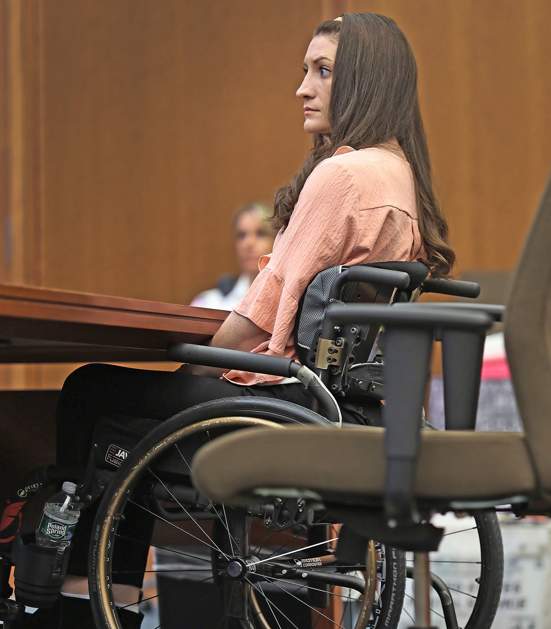 Defendant Lindsay Clancy at the defense table in Plymouth, Mass., on August 25, 2026.