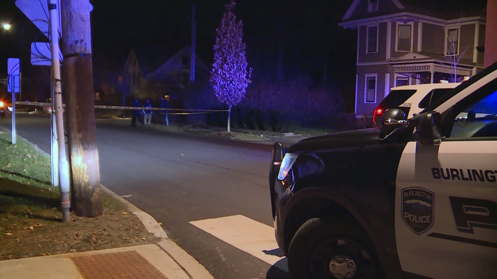 Image: a scene from a Burlington, Va. shooting